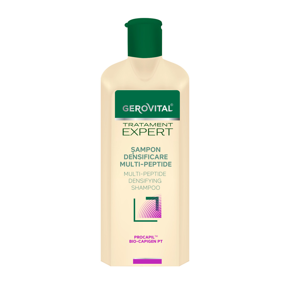 Sampon densificare multi-peptide pentru par Tratament Expert, 400 ml, Gerovital