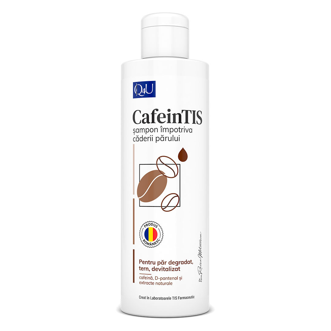 Sampon impotriva caderii parului CafeinTis Q4U, 250 ml, Tis Farmaceutic