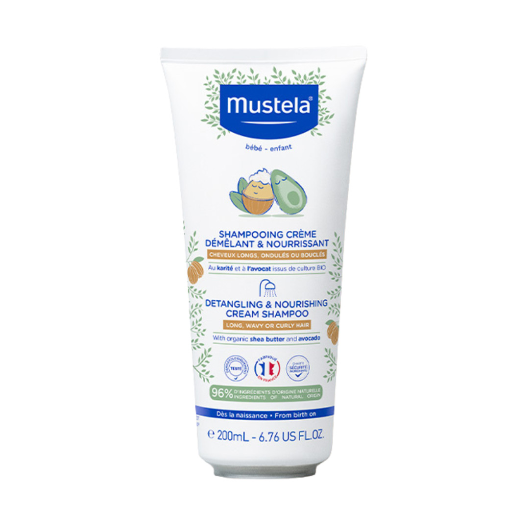 Sampon nutritiv pentru par cret si ondulat, 200 ml, Mustela