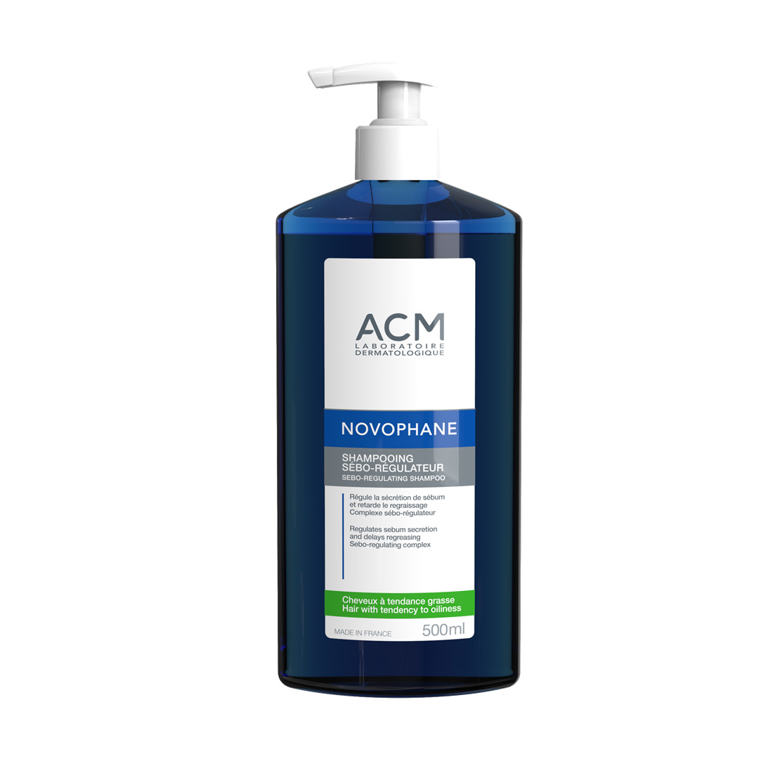 Sampon seboreglator pentru par cu tendinta de ingrasare Novophane, 500 ml, Acm