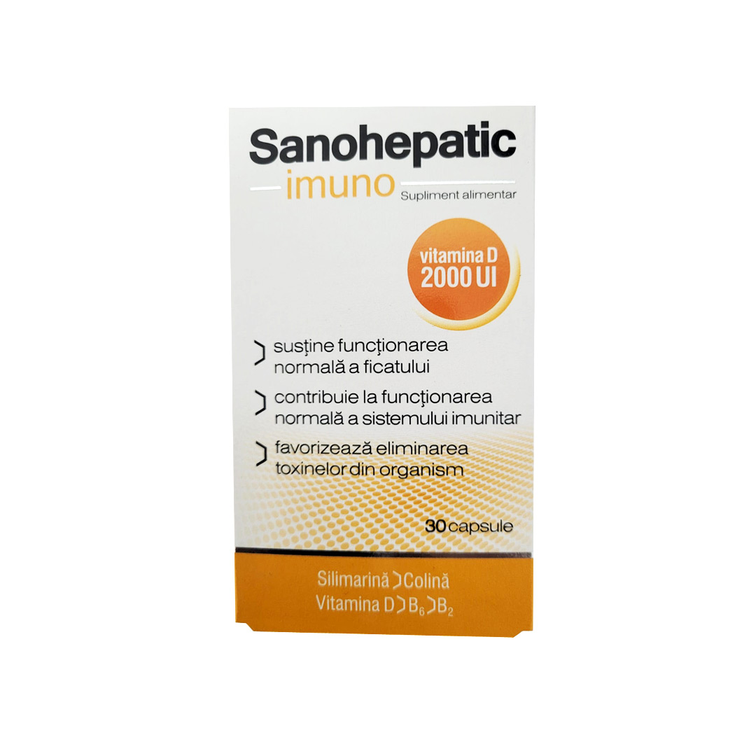 Sanohepatic Imuno, D2000 ui, 30 capsule, Zdrovit