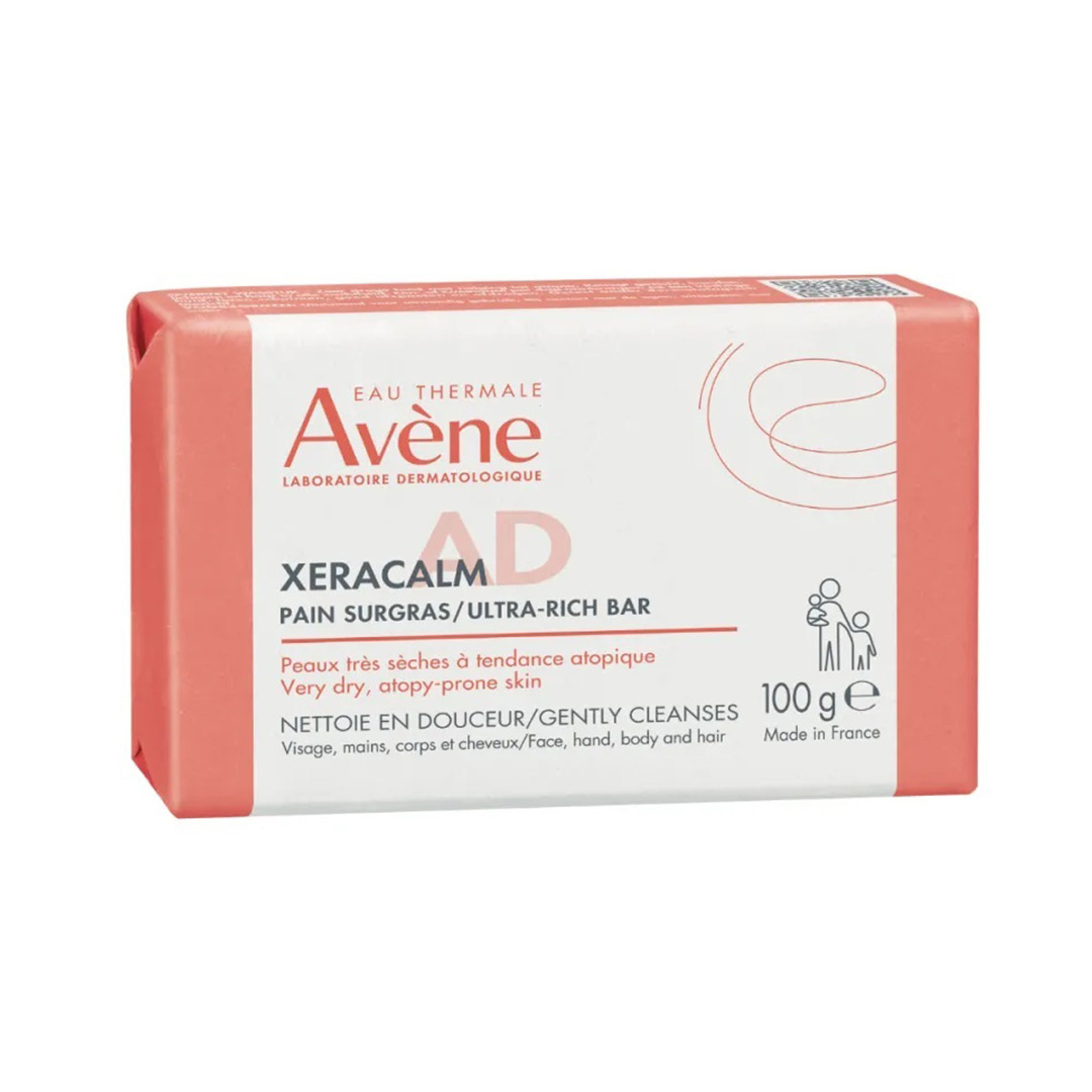 Sapun solid relipidant pentru pielea foarte uscata predispusa la eczema atopica si mancarimi XeraCalm AD, 100 g, Avene