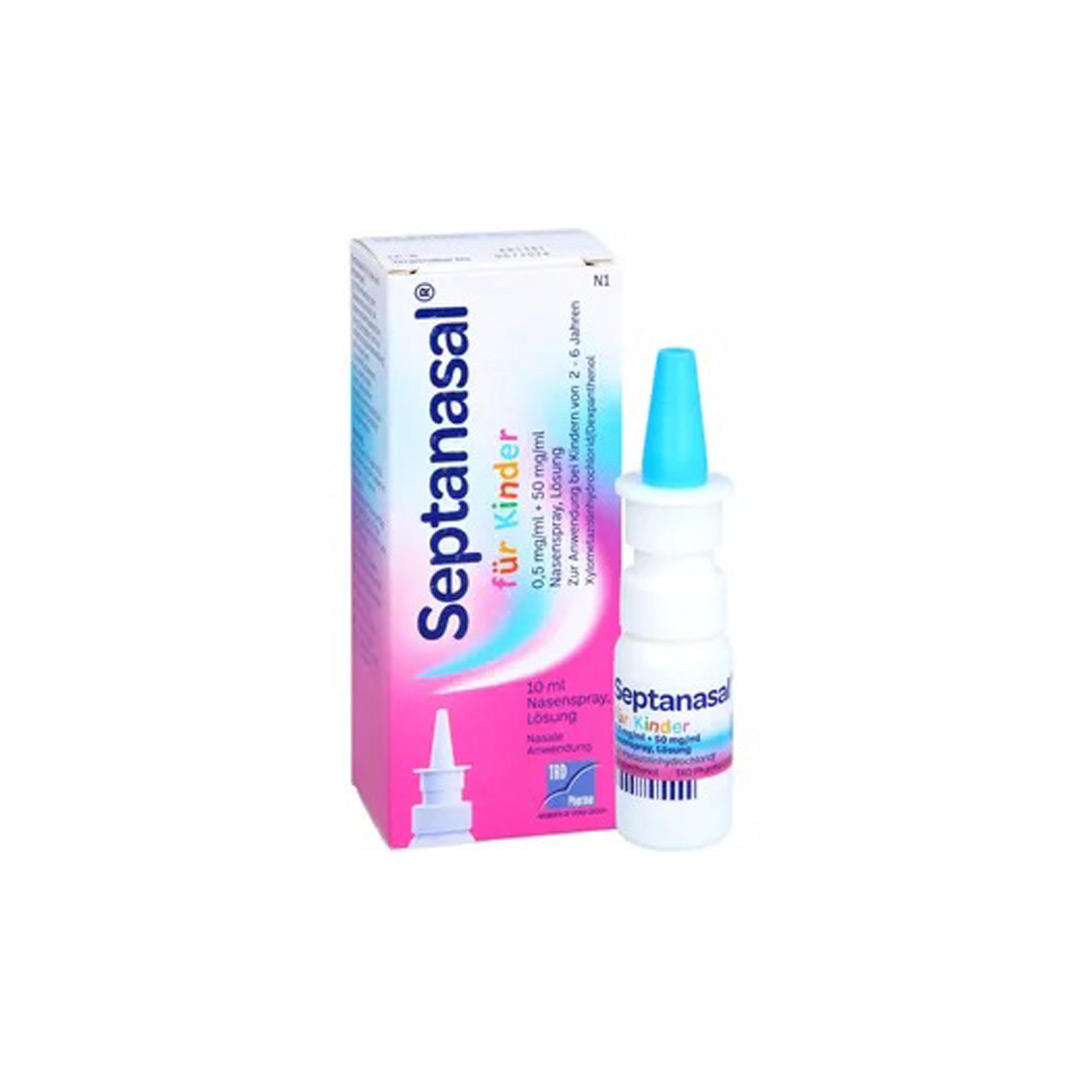 SeptaNazal pentru copii, 0,5 mg/50 mg/ml, 10 ml, Krka