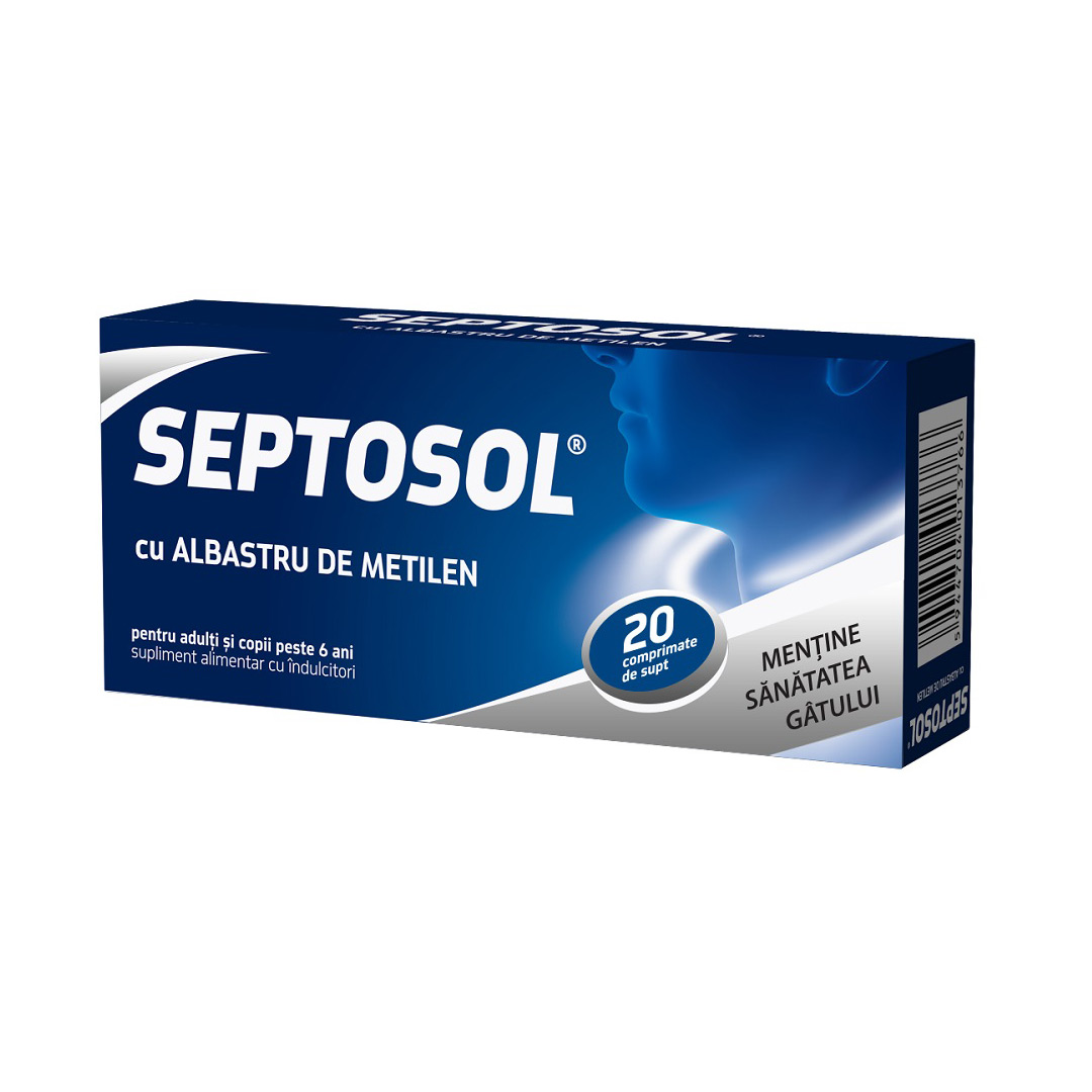 Septosol cu albastru de metilen, 20 comprimate, Biofarm