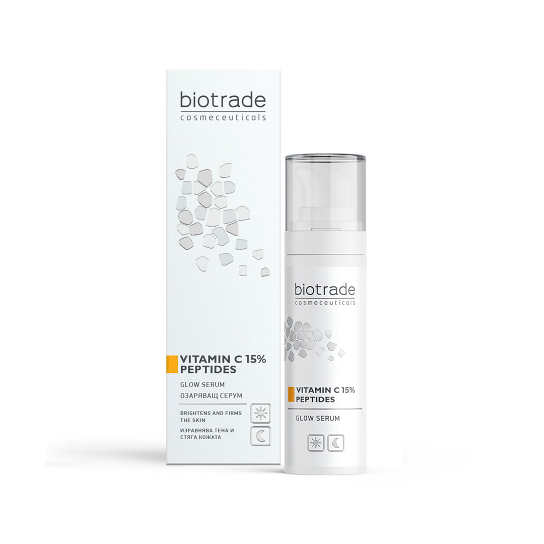 Ser iluminator cu vitamina C 15% si peptide Pure Skin, 30 ml, Biotrade