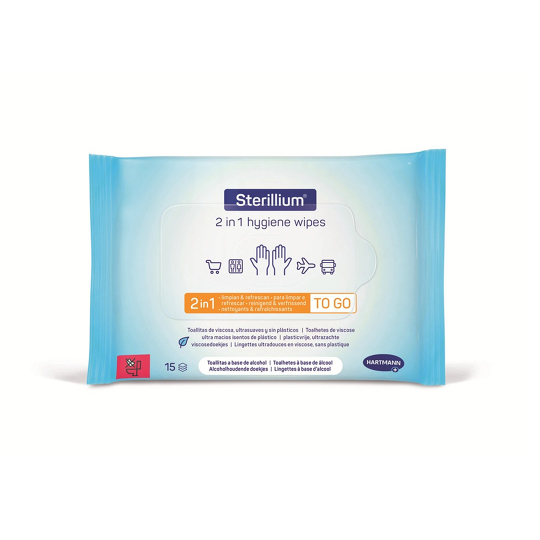Servetele igienice 2 in 1 Sterilium, 15 bucati, Hartmann