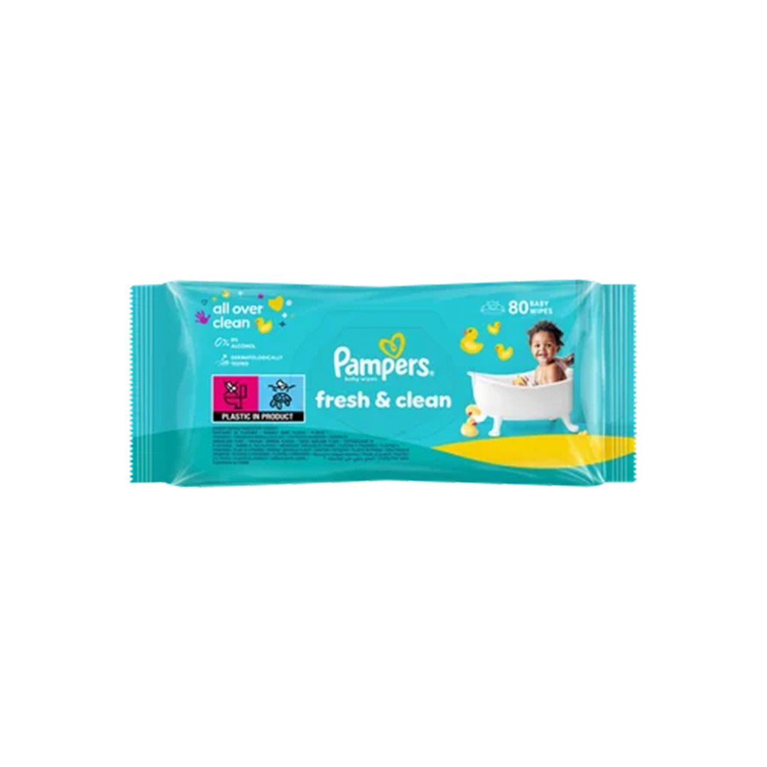 Servetele umede Fresh Clean, 80 bucati, Pampers