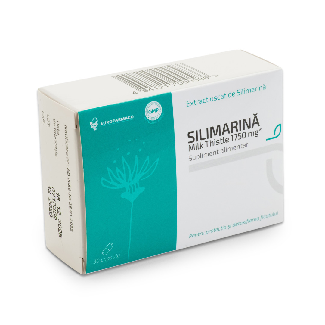 Silimarina Milh Thistle, 1750 mg, 30 capsule, Eurofarmaco