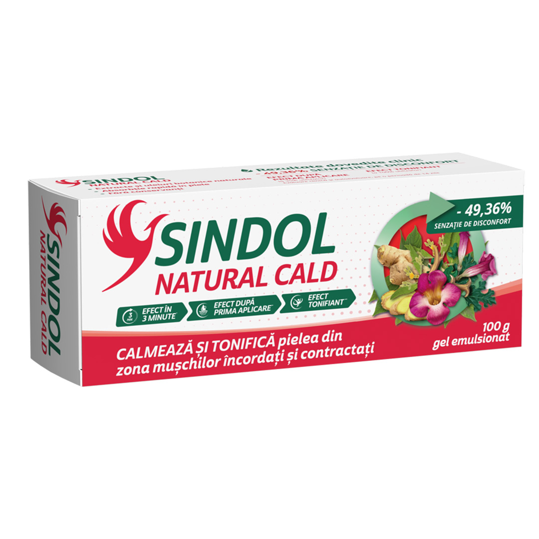 Sindol natural cald gel emulsionat, 100 g, Fiterman Pharma