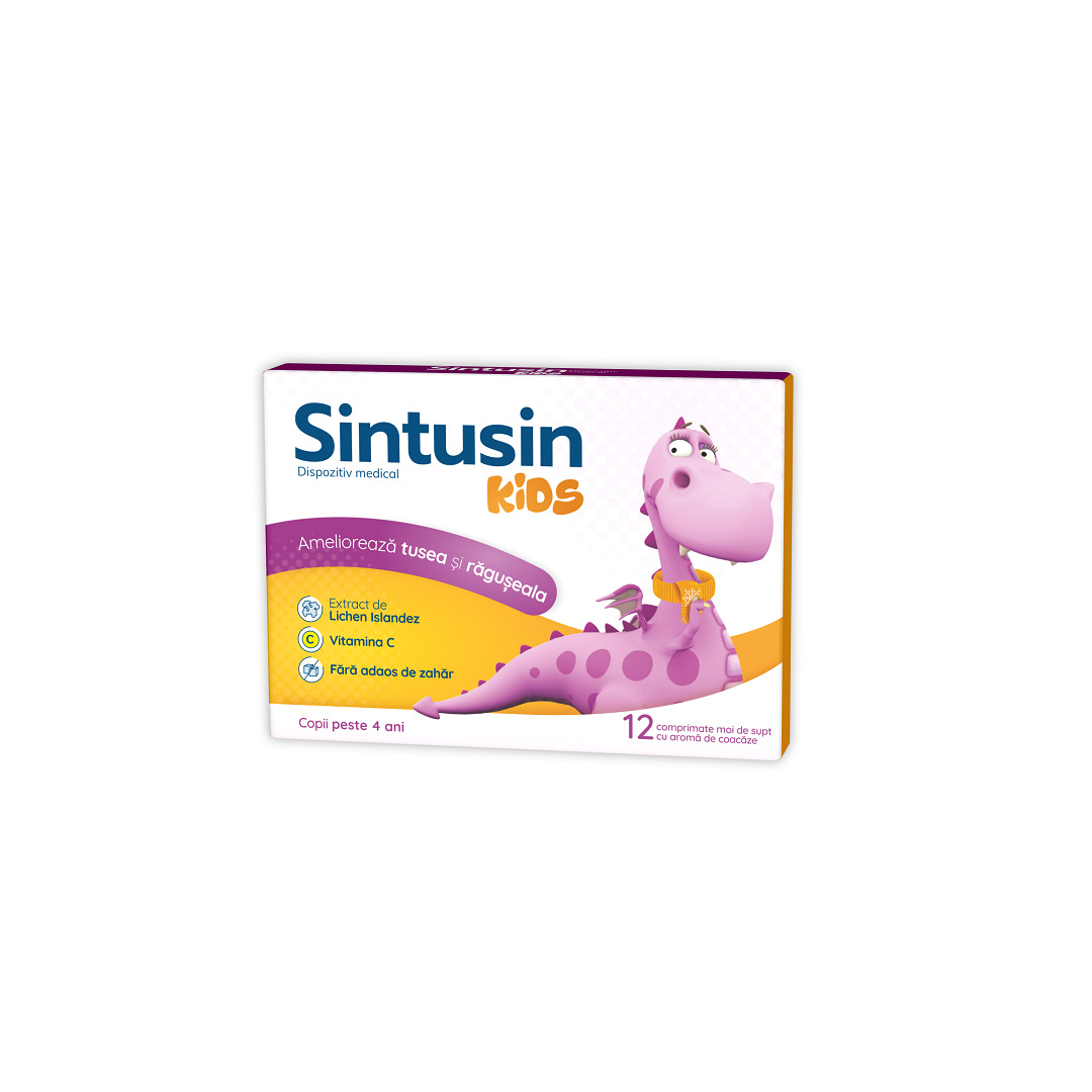 Sintusin Kids, 12 comprimate de supt, Zdrovit