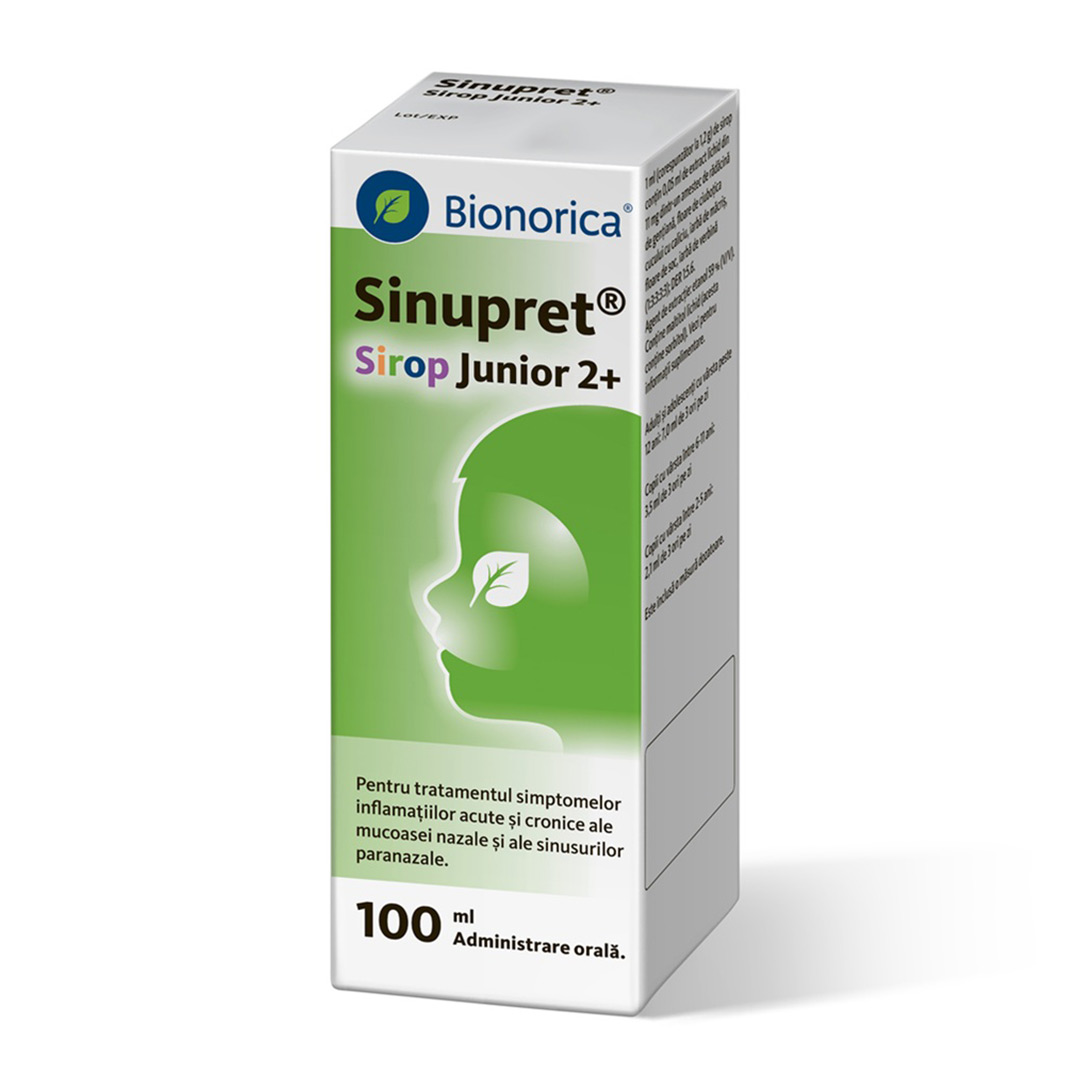 Sinupret Sirop Junior 2+, 100 ml, Bionorica