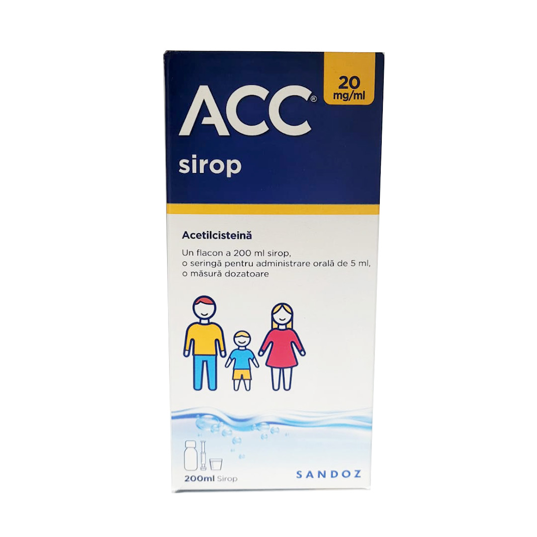 Sirop Acc 20 mg/ml, 200 ml, Sandoz