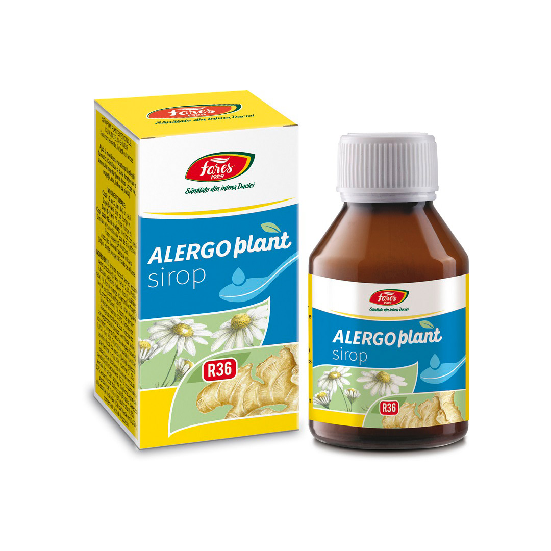 Sirop cu fructoza Alergoplant R36, 100 ml, Fares