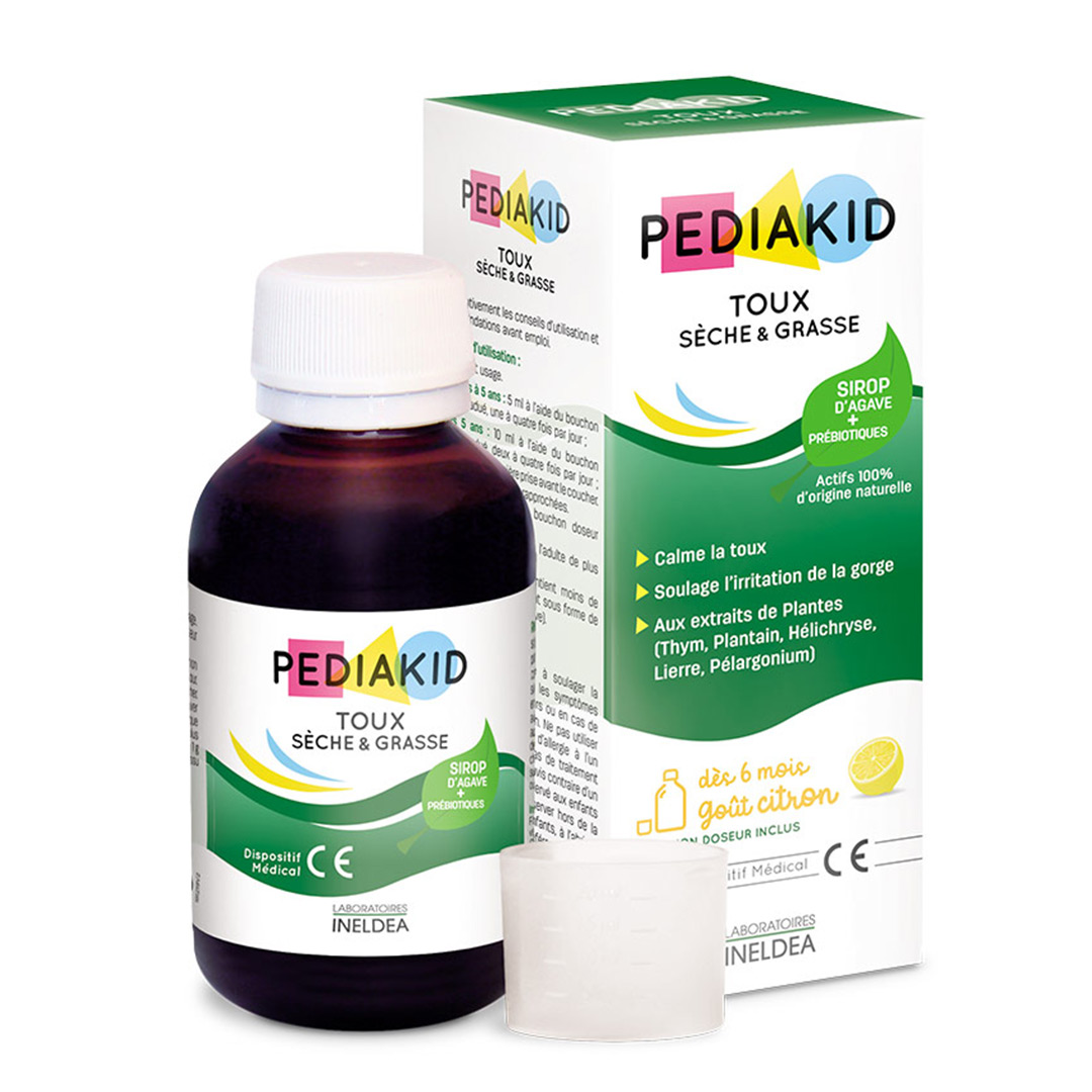 Sirop Pediakid pentru tuse seaca si expectoranta, 125 ml, Laboratories Ineldea