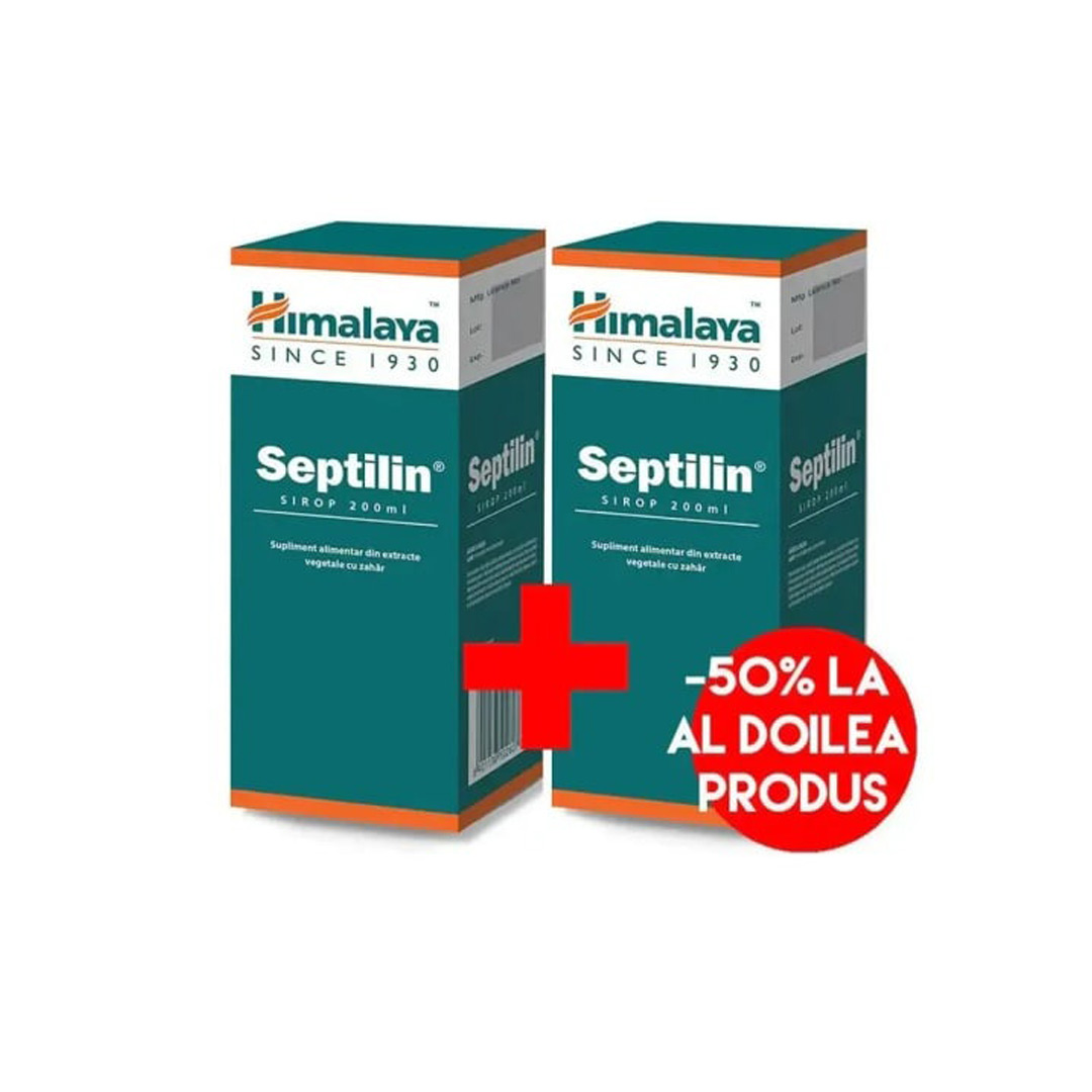 Sirop Septilin, 200 ml, Oferta 1+1 (50% reducere la al-2lea produs), Himalaya