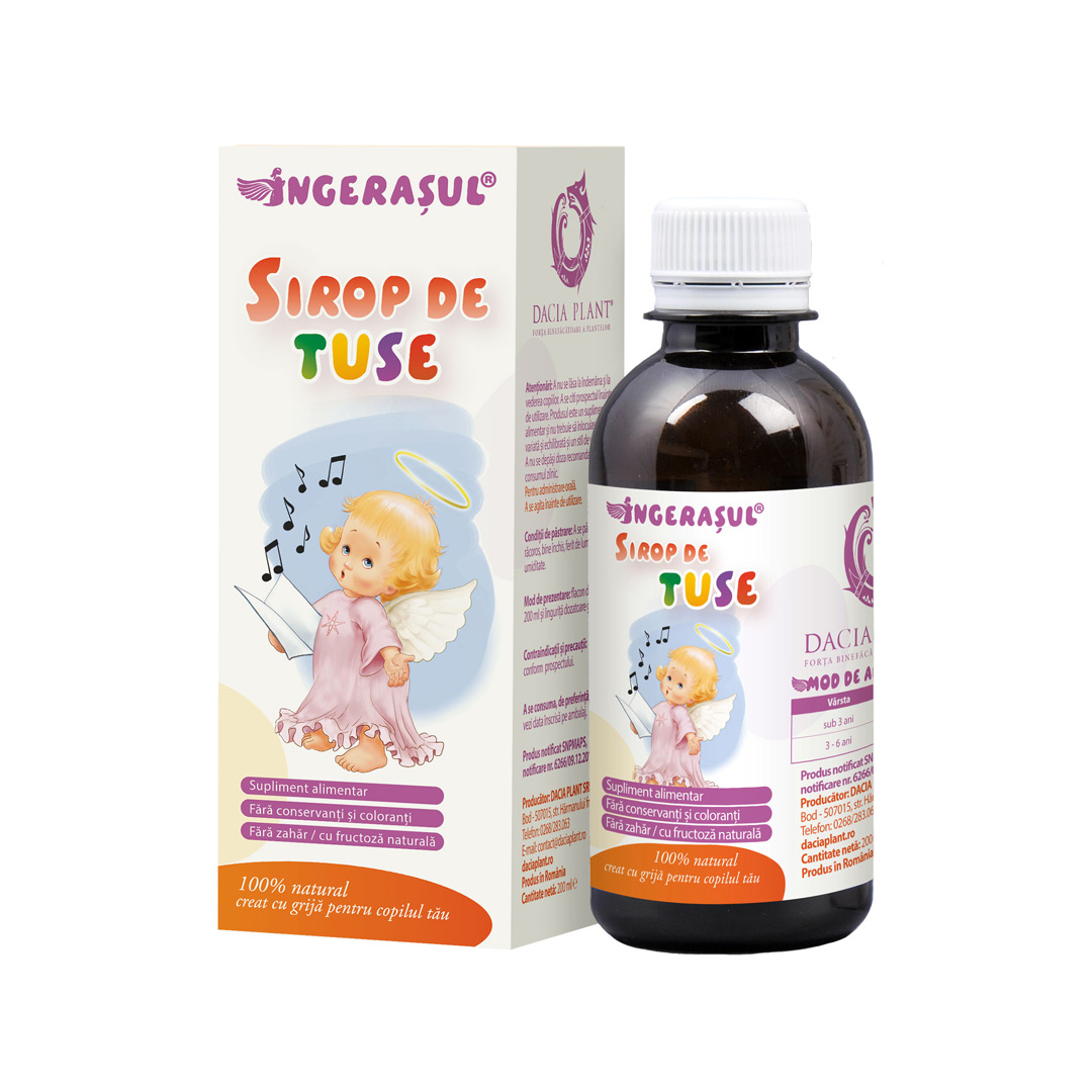 Sirop de tuse Ingerasul, 200 ml, Dacia Plant