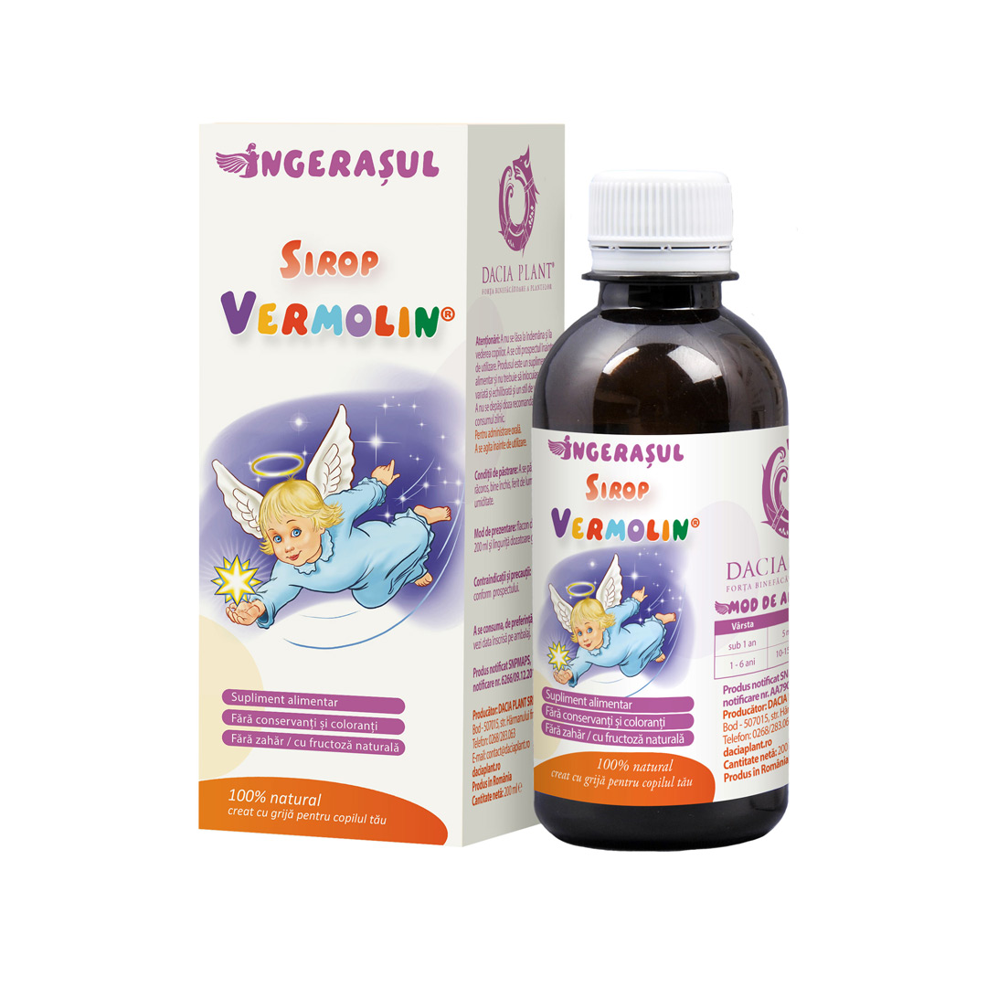 Sirop Vermolin Ingerasul, 200 ml, Dacia Plant