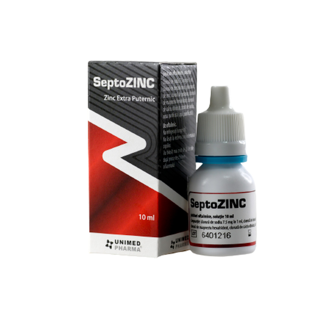 Solutie izotonica SeptoZINC, 10 ml, Unimed Pharma