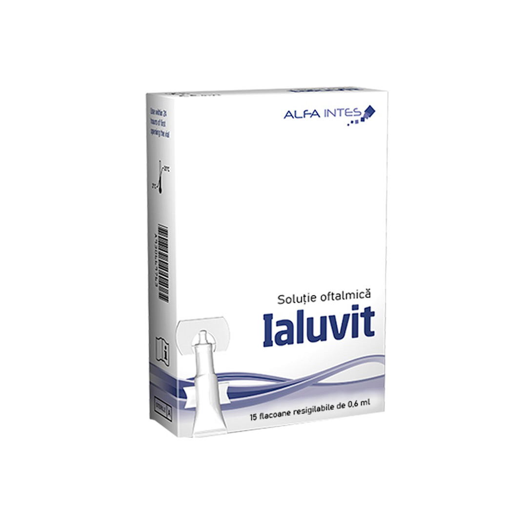 Solutie oftalmica Ialuvit, 15 x 0,6 ml, Alfa Intes