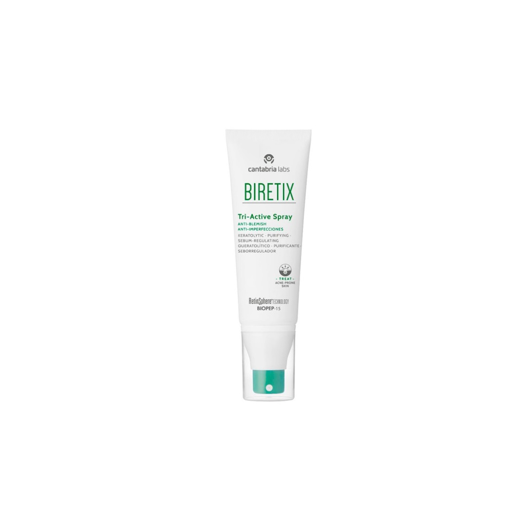 Spray anti-imperfectiuni pentru ten cu tendinta acneica Biretix Tri-Active, 100 ml, Cantabria Labs