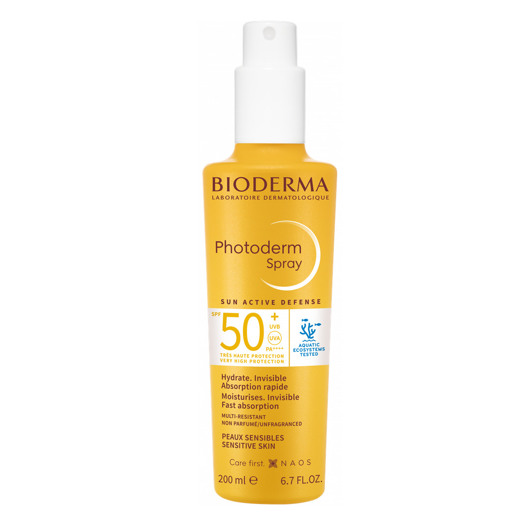 Spray protectie solara pentru piele sensibila Photoderm, SPF 50+, 200 ml, Bioderma