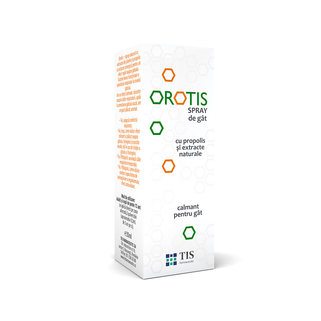 Spray de gat cu propolis Orotis, 20 ml, Tis Farmaceutic
