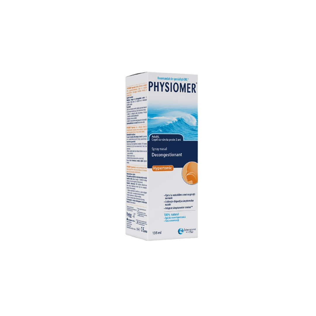 Spray decongestionant nazal Physiomer Hipertonic, 135 ml, Omega Pharma