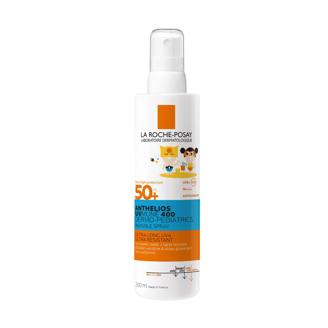 Spray invizibil cu protectie solara SPF50+ fata si corp pentru copii Anthelios Dermo-Pediatrics, 200 ml, La Roche Posay