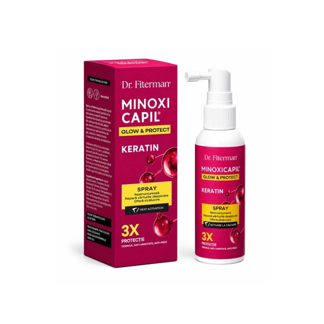 Spray Minoxicapil Keratin Glow & Protect, 60 ml, Fiterman