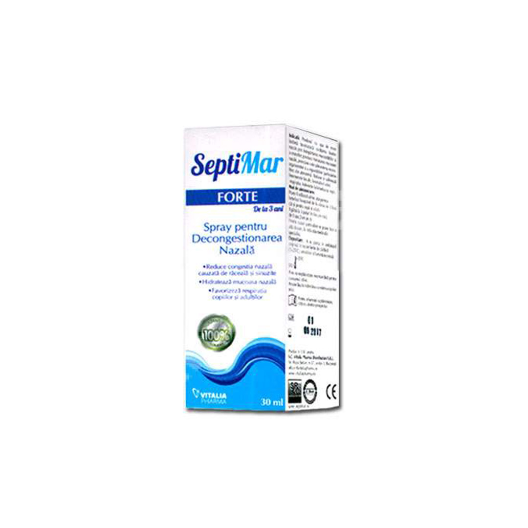 Spray nazal cu Apa de Mare Hipertona, 30 ml, Septimar Forte