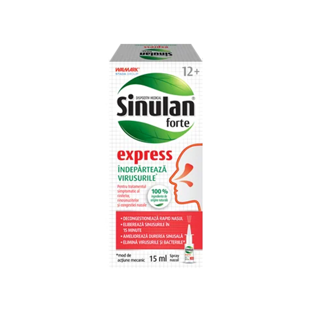 Spray nazal Sinulan Express Forte, 15ml, Walmark