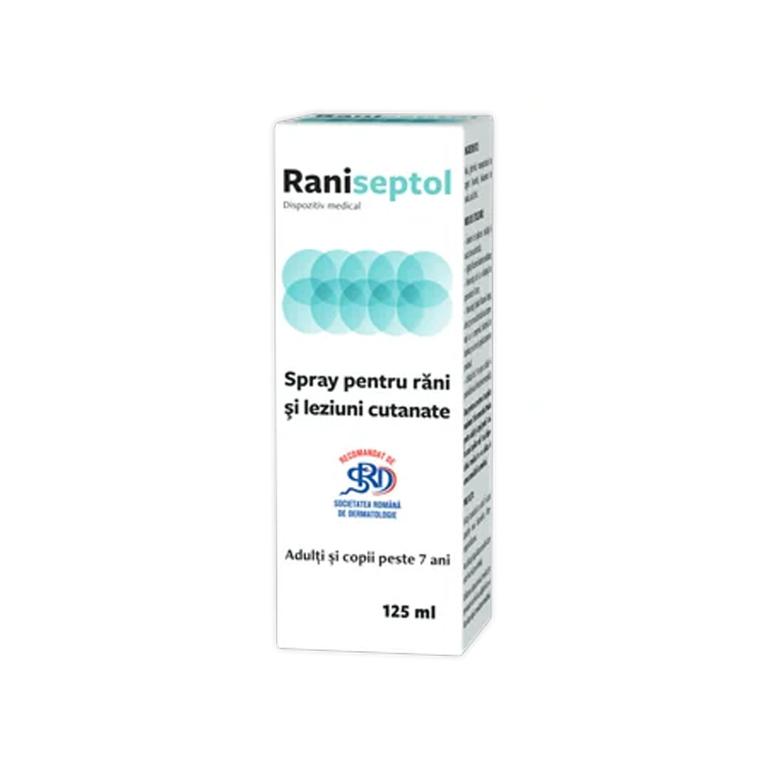 Spray pentru rani si leziuni cutanate, Raniseptol, 125 ml, Zdrovit