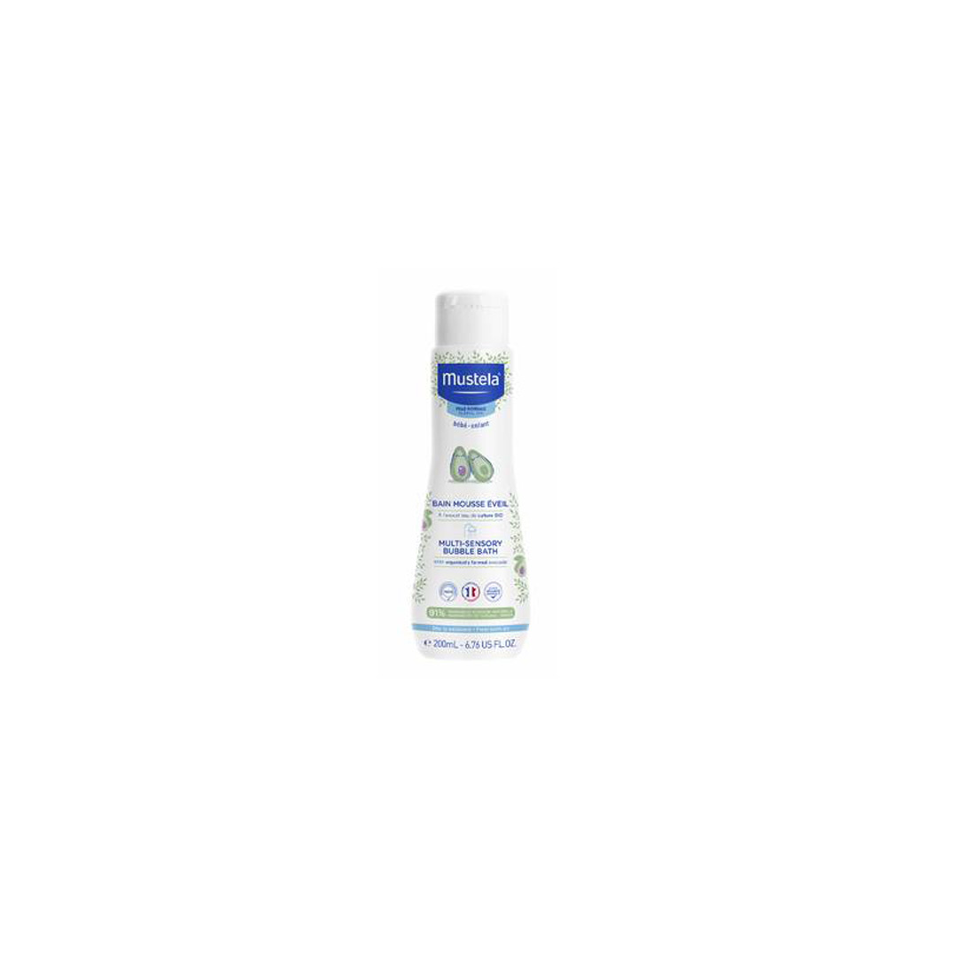 Spuma de baie energizanta multi senzoriala, 200 ml, Mustela
