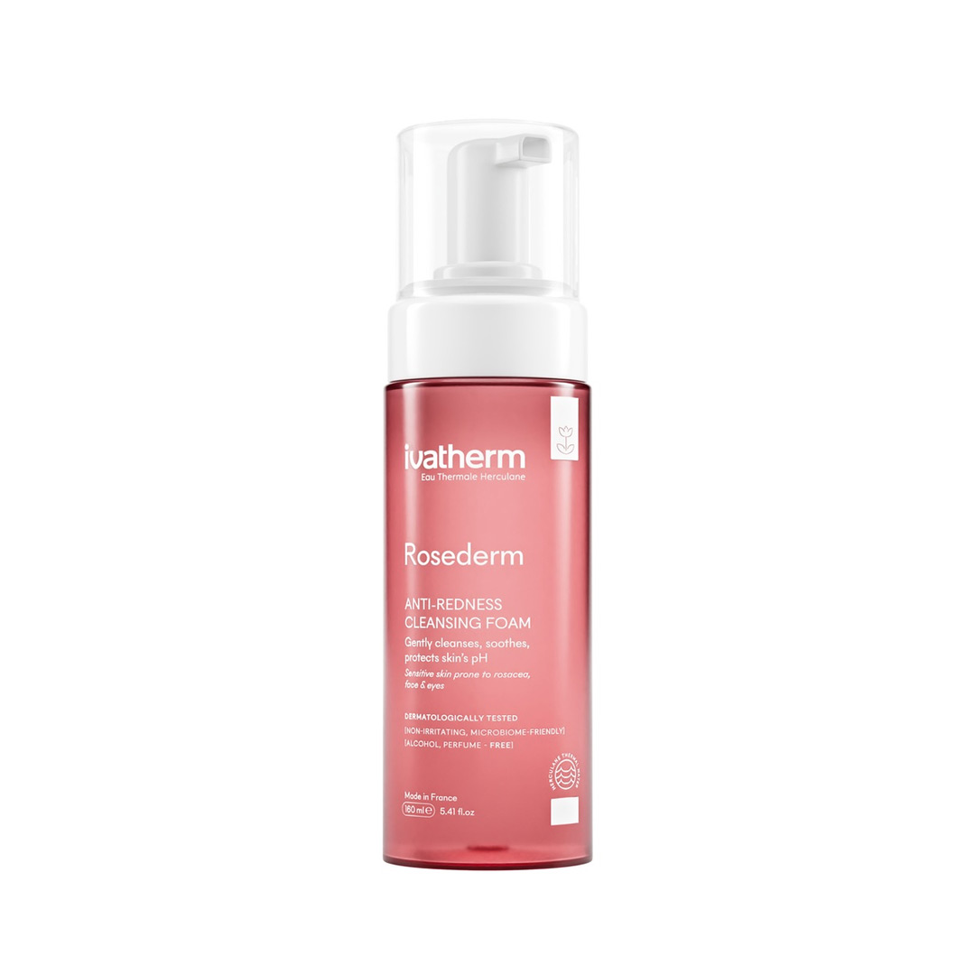 Spuma demachianta anti-roseate Rosederm, 160 ml, Ivatherm