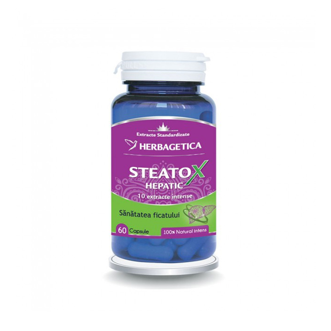 Steatox Hepatic, 60 capsule, Herbagetica