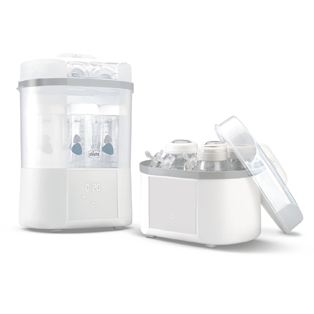 Sterilizator electric digital cu uscator biberoane si accesorii mici, 0 luni+, Chicco