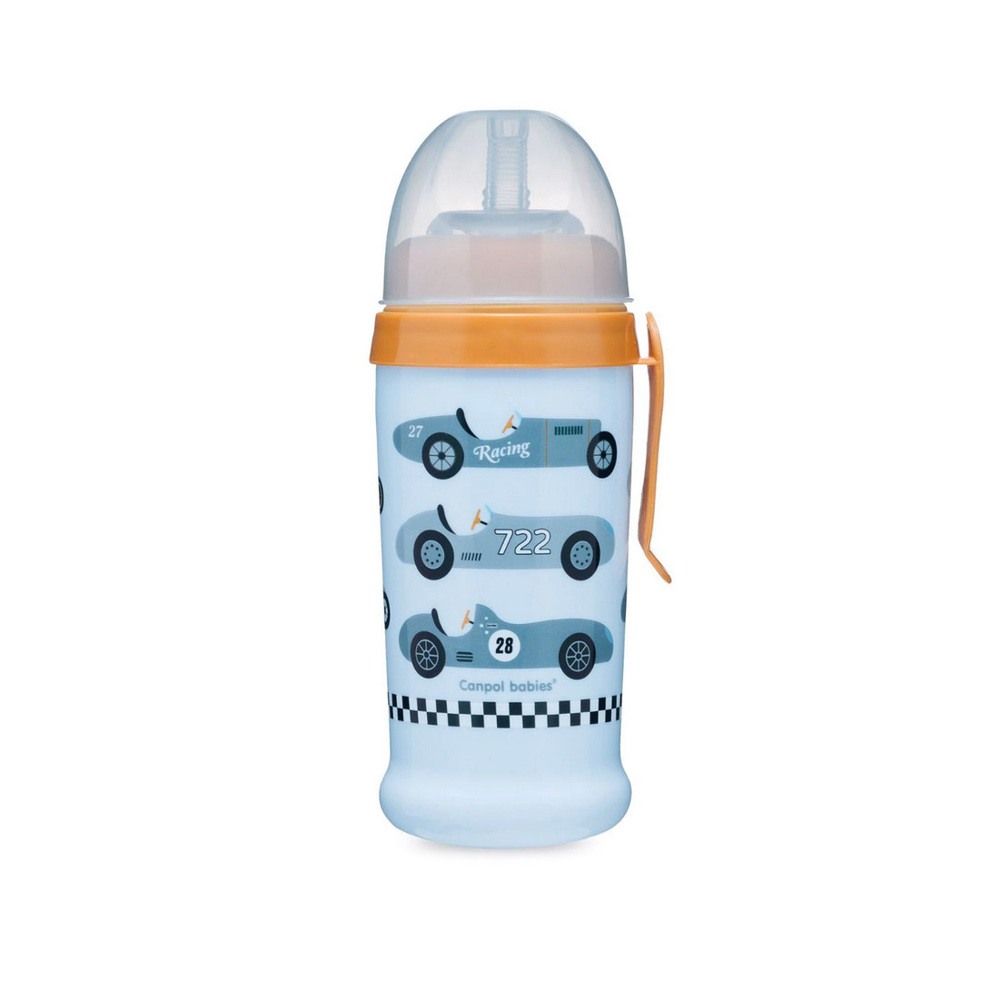 Sticluta sport RACING, albastru deschis, 350 ml, 12 luni +, 56/516 , Canpol