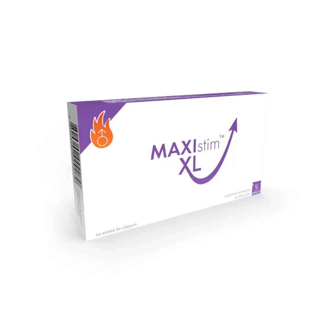 Stimulent pentru barbati Maxistim XL, 5 plicuri, Naturpharma