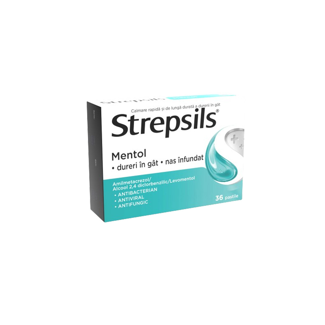 Strepsils Mentol, 36 pastile, Reckitt Benckiser Healthcare