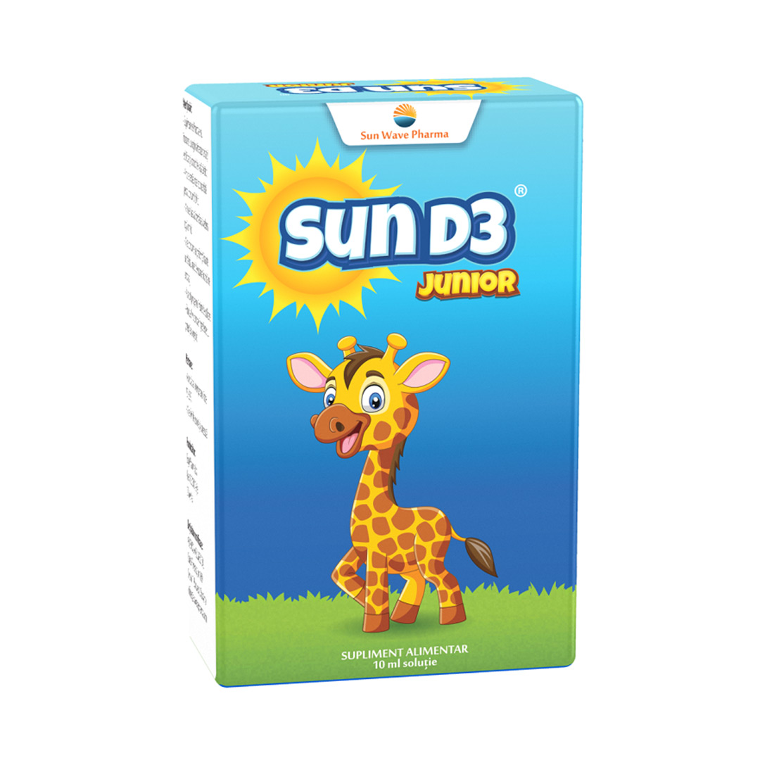 Sun D3 Junior picaturi, 10ml, Sun Wave Pharma