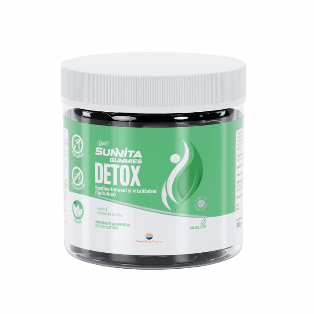Sunvita Gummies DETOX, 60 jeleuri, Sun Wave Pharma