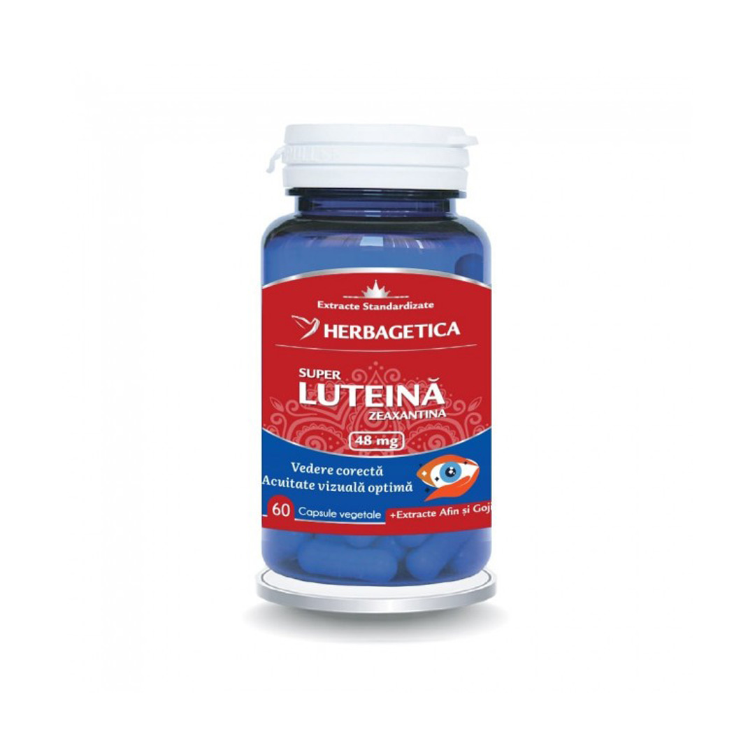 Super Luteina Zeaxantina, 48mg, 60 capsule vegetale, Herbagetica
