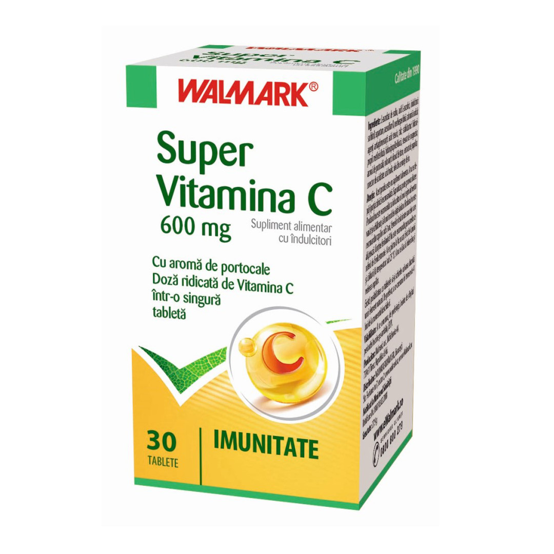 Super Vitamina C 600mg, 30 tablete, Walmark