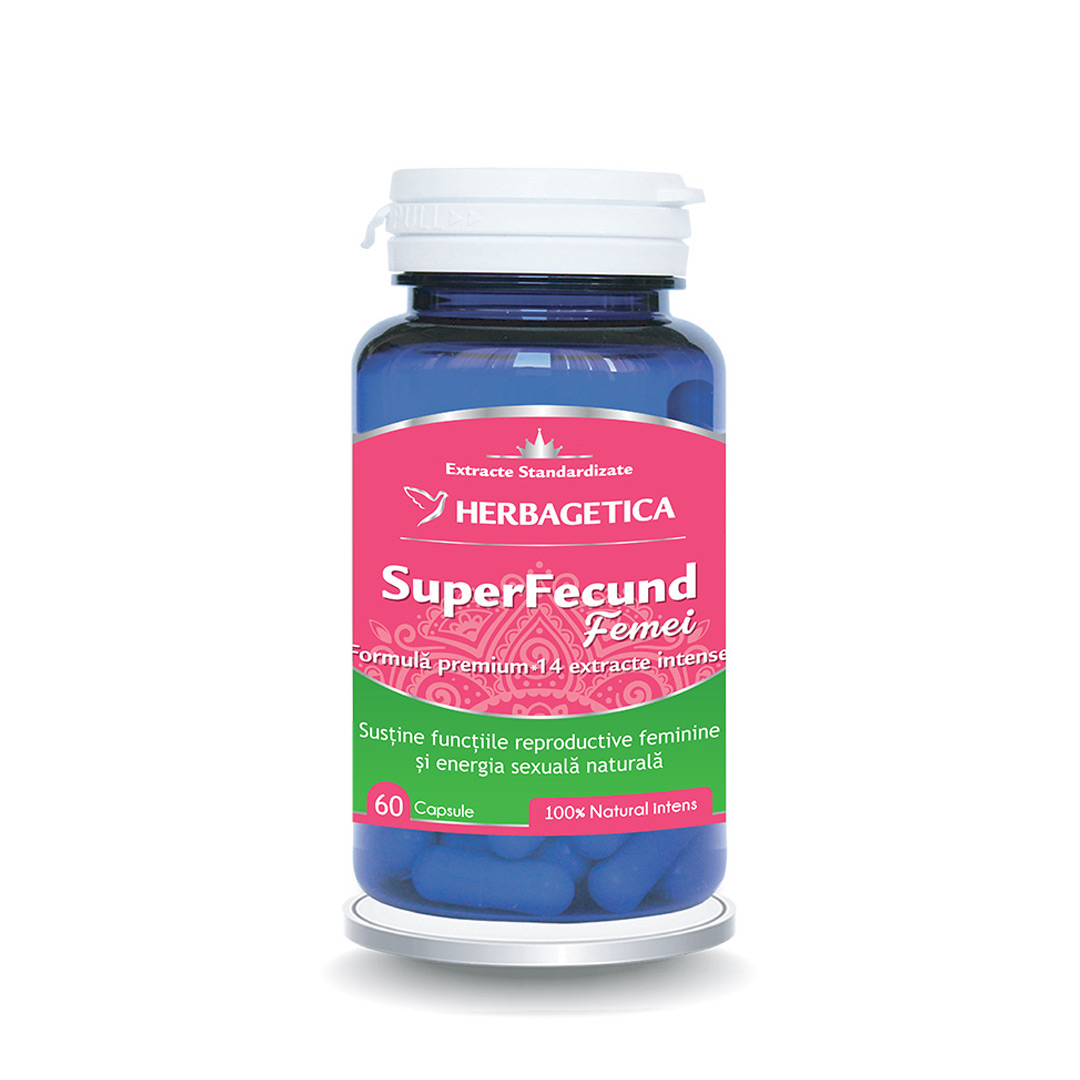 Superfecund femei, 60 capsule, Herbagetica