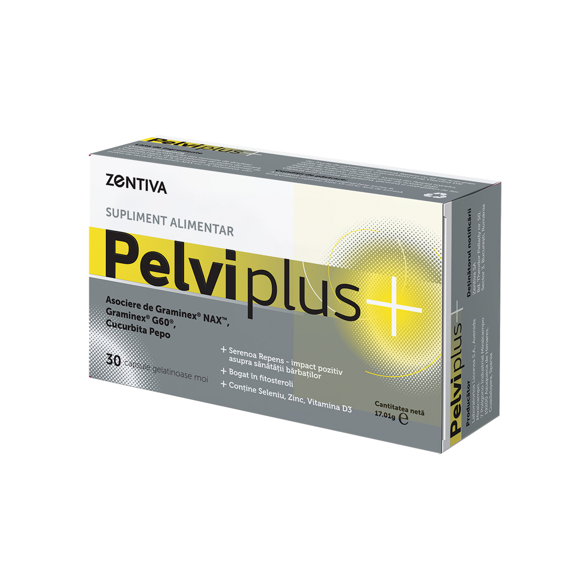 Supliment alimentar Pelviplus, 30 capsule, Zentiva