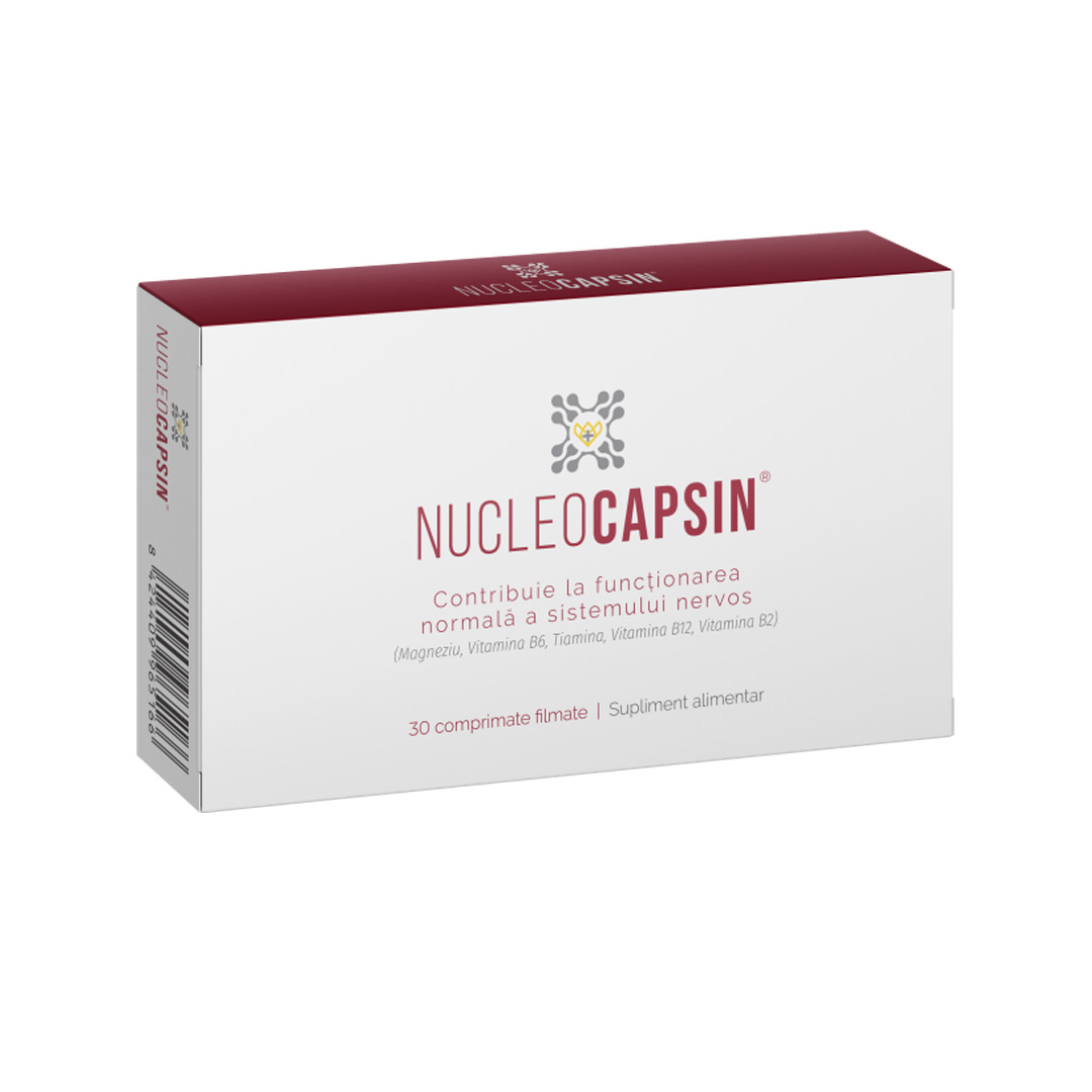 Supliment pentru functionarea normala a sistemului nervos Nucleocapsin, 30 comprimate, Naturpharma