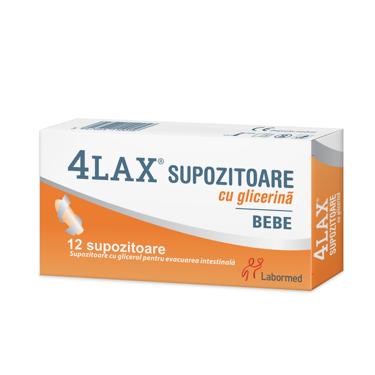 Supozitoare cu glicerina pentru bebelusi 4Lax, 12 bucati, Solacium Pharma