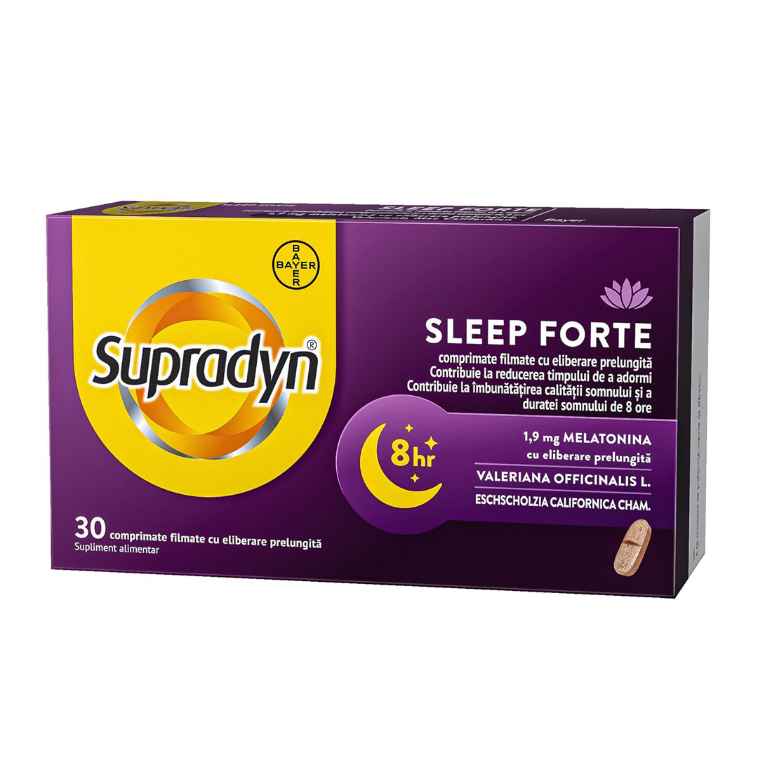 Supradyn Sleep Forte, 30 comprimate filmate, Bayer