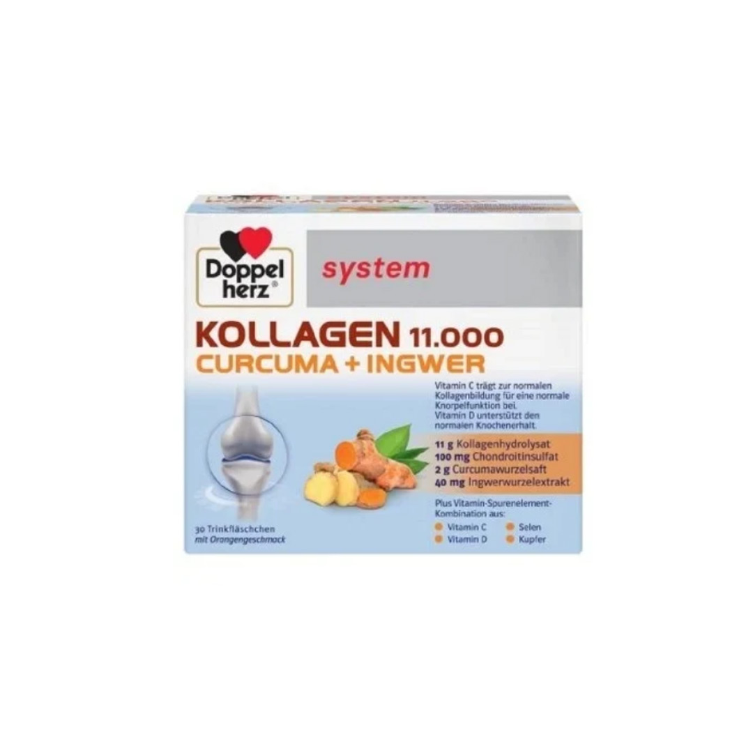 System Kollagen 11000 + Curcuma + Ghimbir, 30 unidoze, Doppelherz