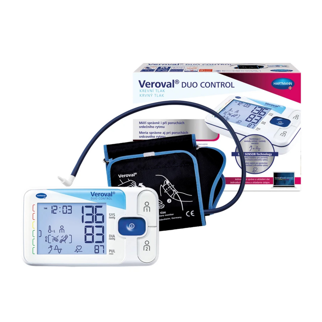 Tensiometru brat Veroval Duo Control, cu manseta, marime M, Hartmann